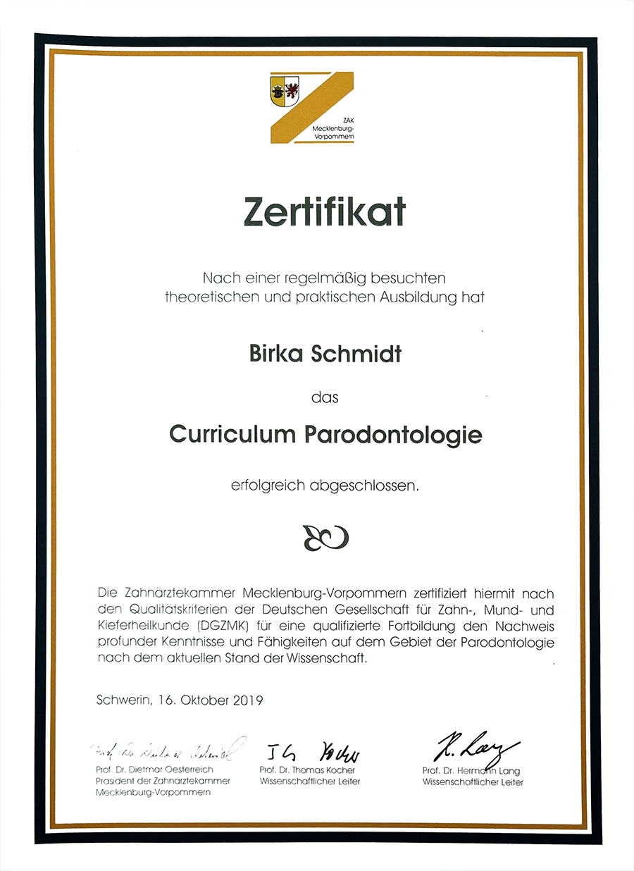zertifikat-2 Zertifikat Curriculum Parodontologie