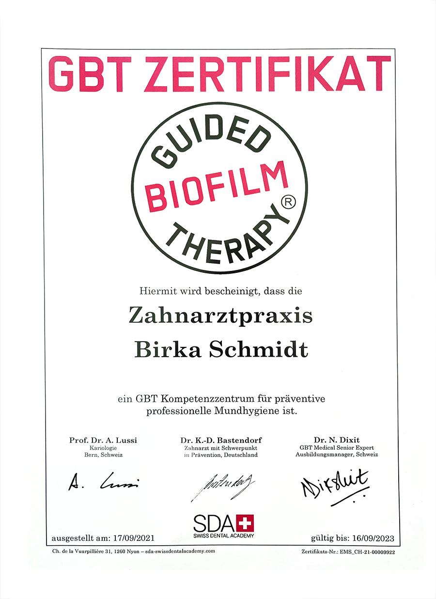 zertifikat-3 GBT Zertifikat